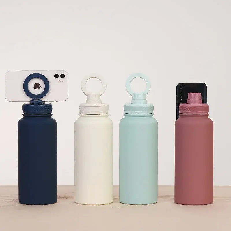 HydraSync Insulated Water Bottle with Phone Holder