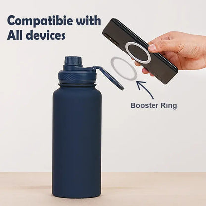 HydraSync Insulated Water Bottle with Phone Holder