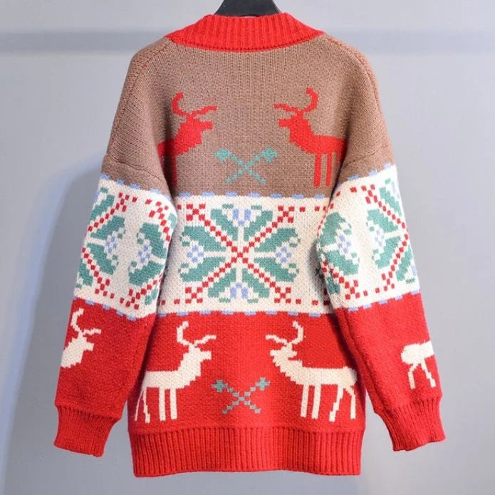 Knitted Ugly Christmas Sweaters Couple's Cardigans