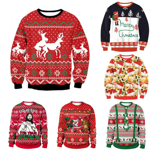 2024 Matching Couples Ugly Christmas Sweaters