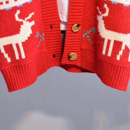 Knitted Ugly Christmas Sweaters Couple's Cardigans