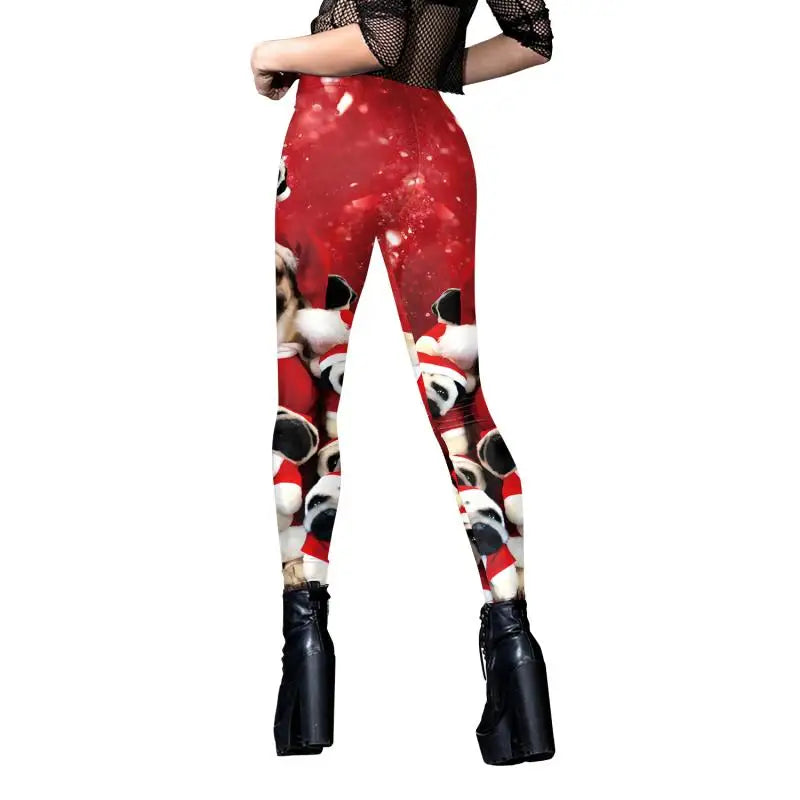 Women Leggings Ugly Christmas