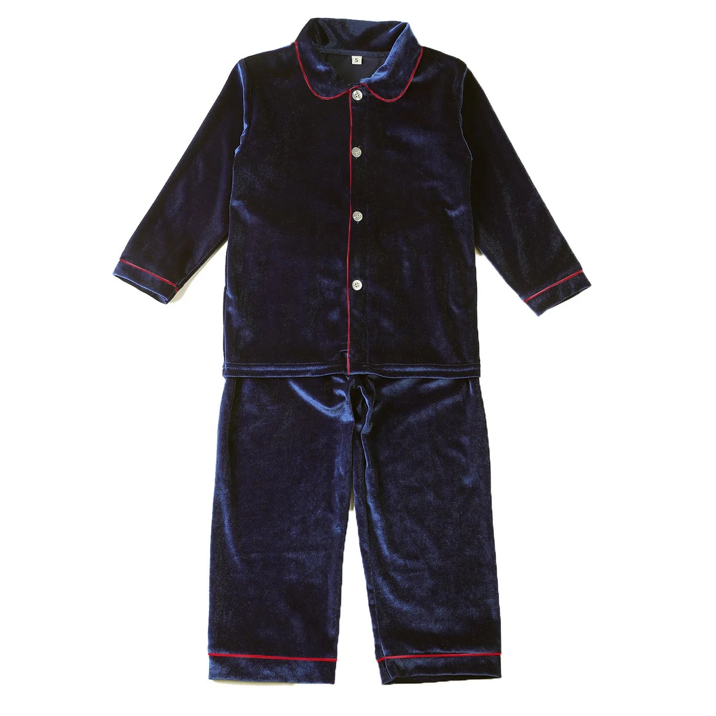 Baby and Kids Velvet Christmas Pajamas