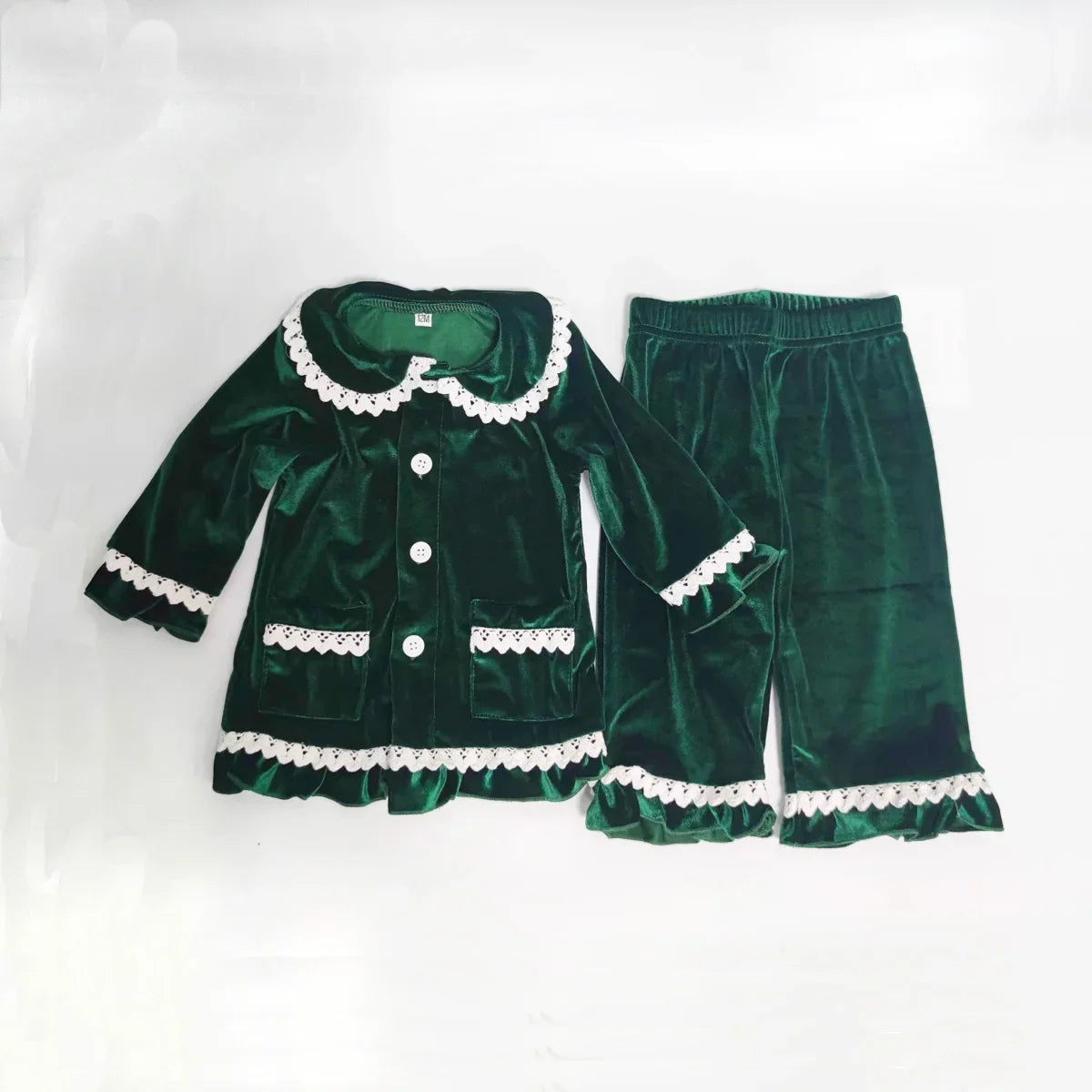 Baby and Kids Velvet Christmas Pajamas