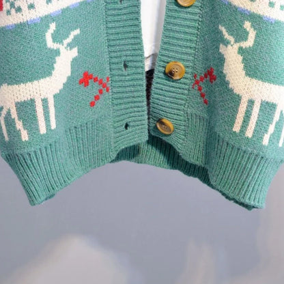 Knitted Ugly Christmas Sweaters Couple's Cardigans