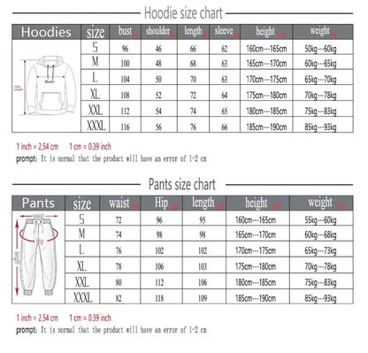 Men's Zipper Tracksuit Hoodie + Pants