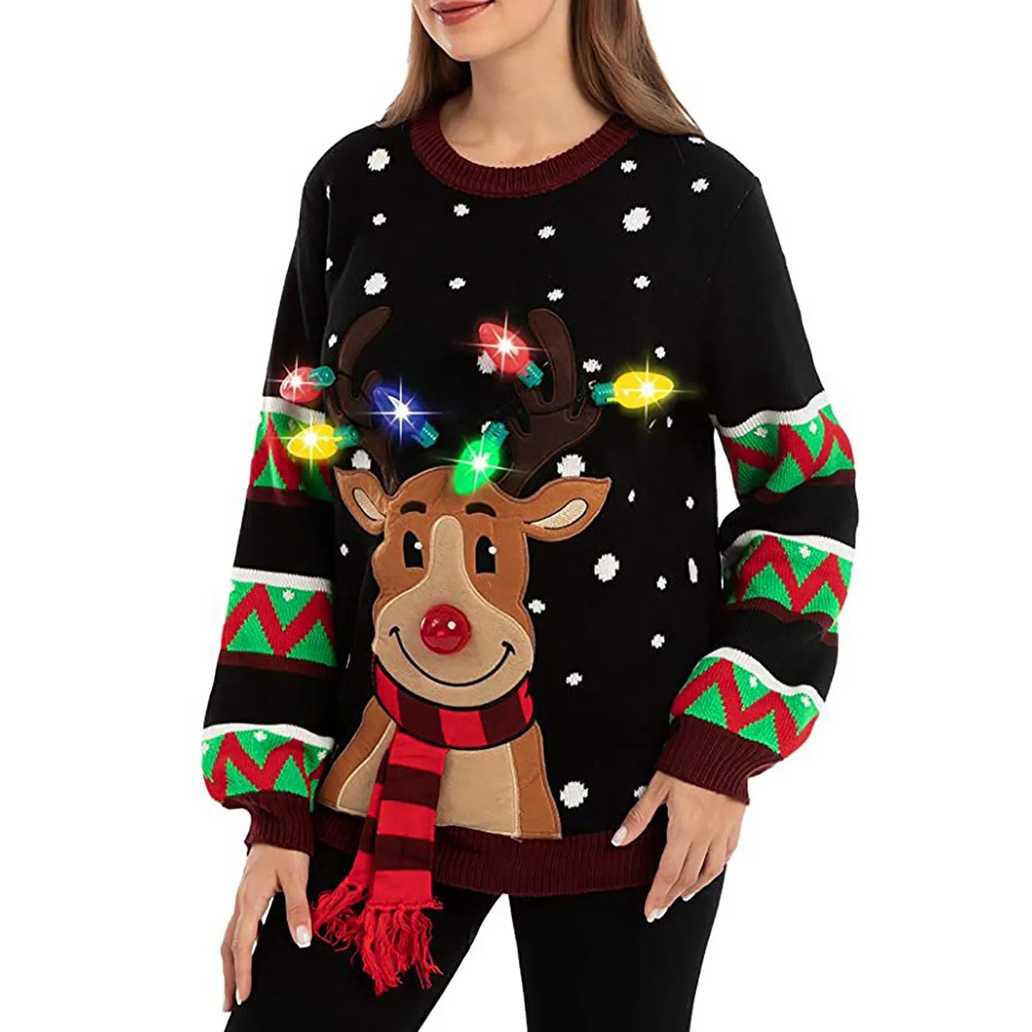 Women LED Light Up Holiday Sweater