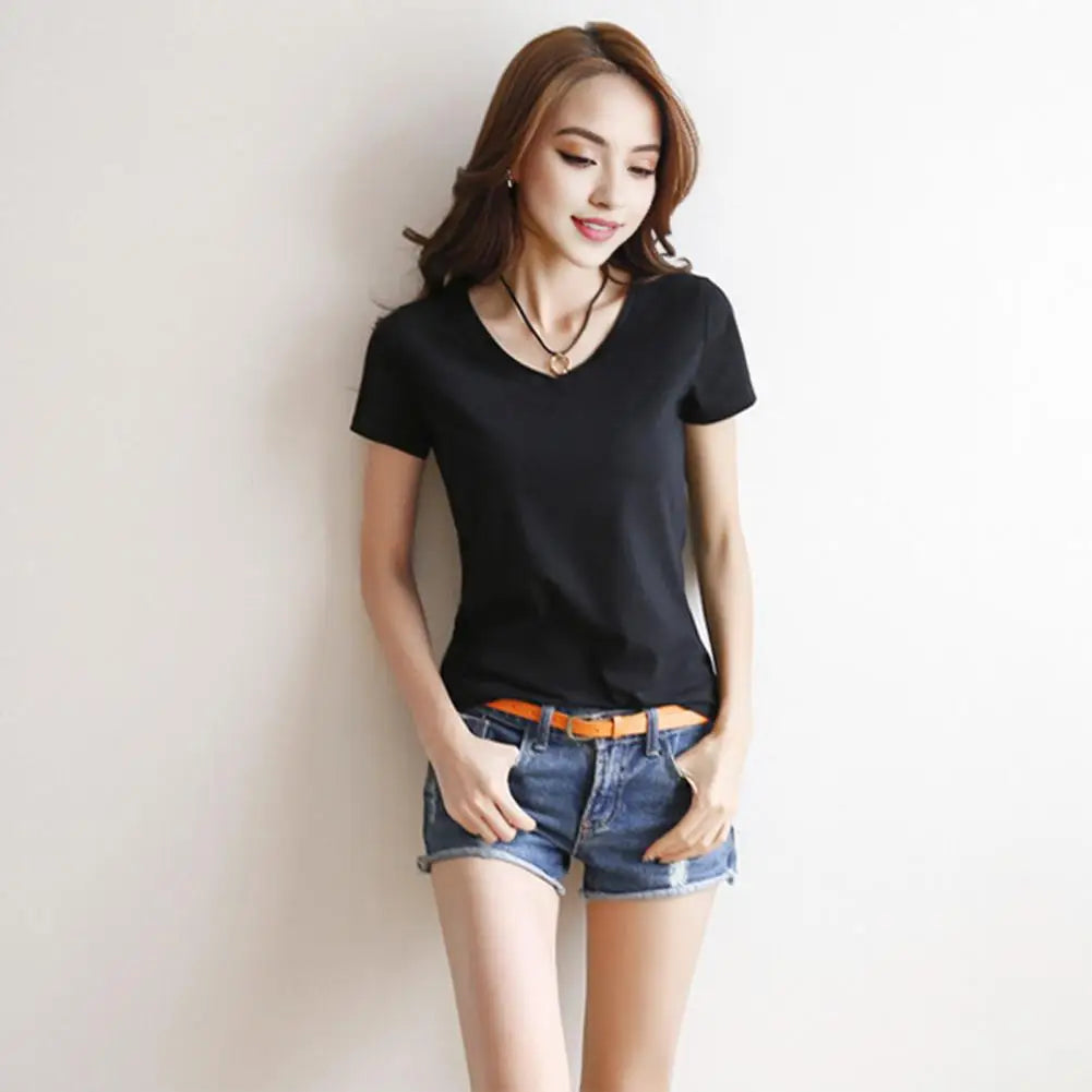 Women's Stylish V Neck T-Shirt