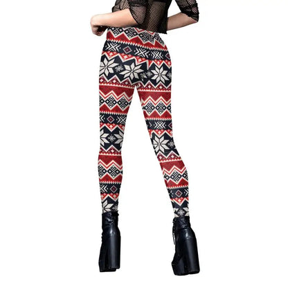 Women Leggings Ugly Christmas