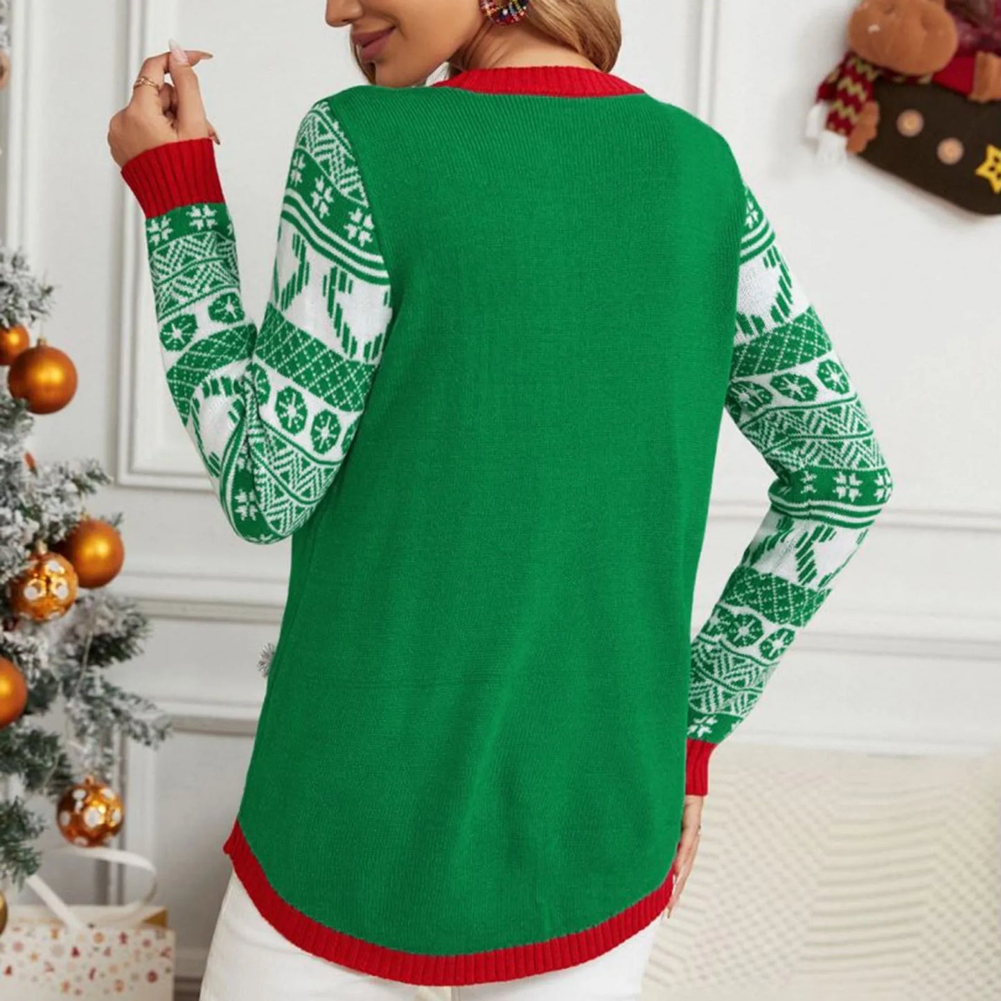 Ugly Sweater Women "Meowy Christmas"