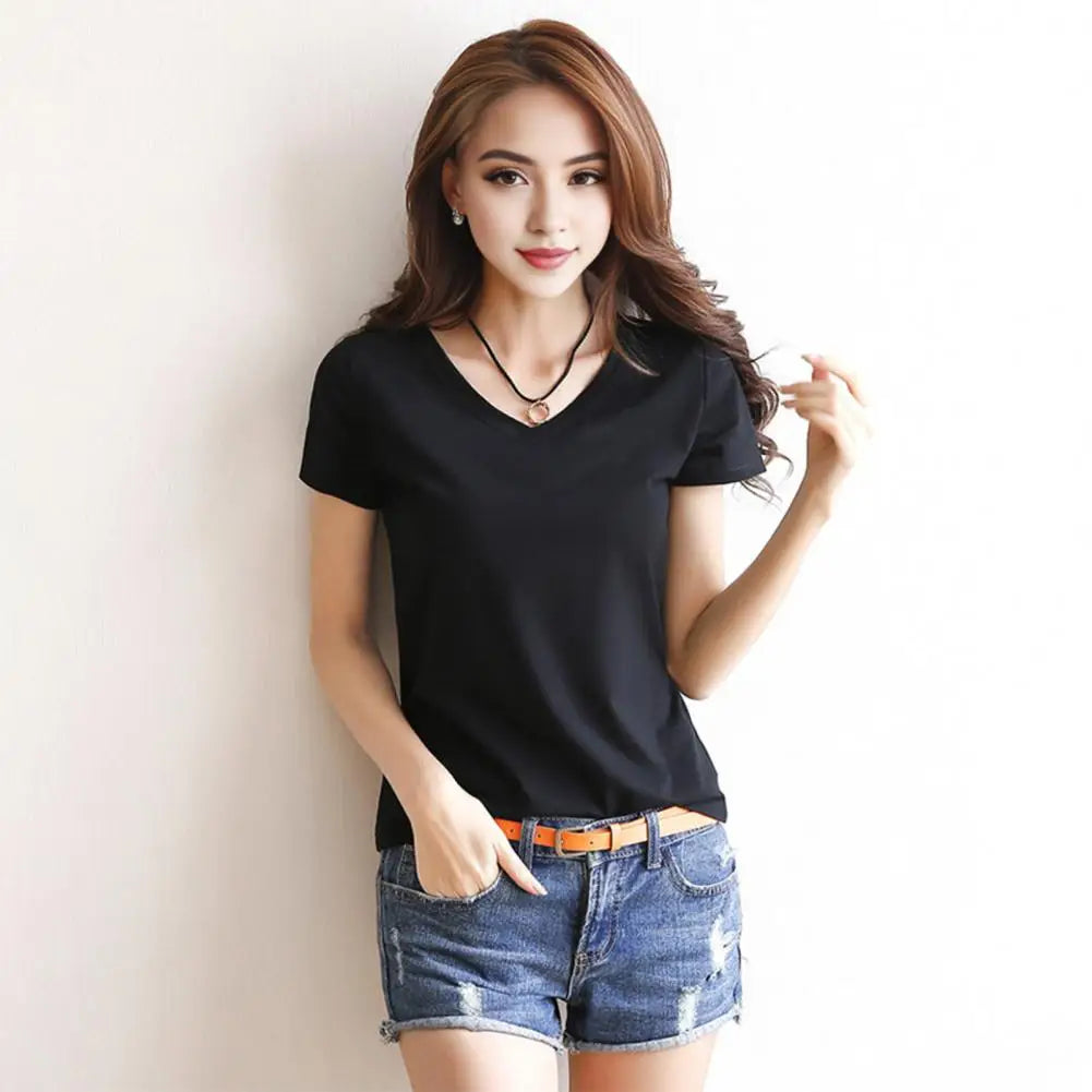 Women's Stylish V Neck T-Shirt