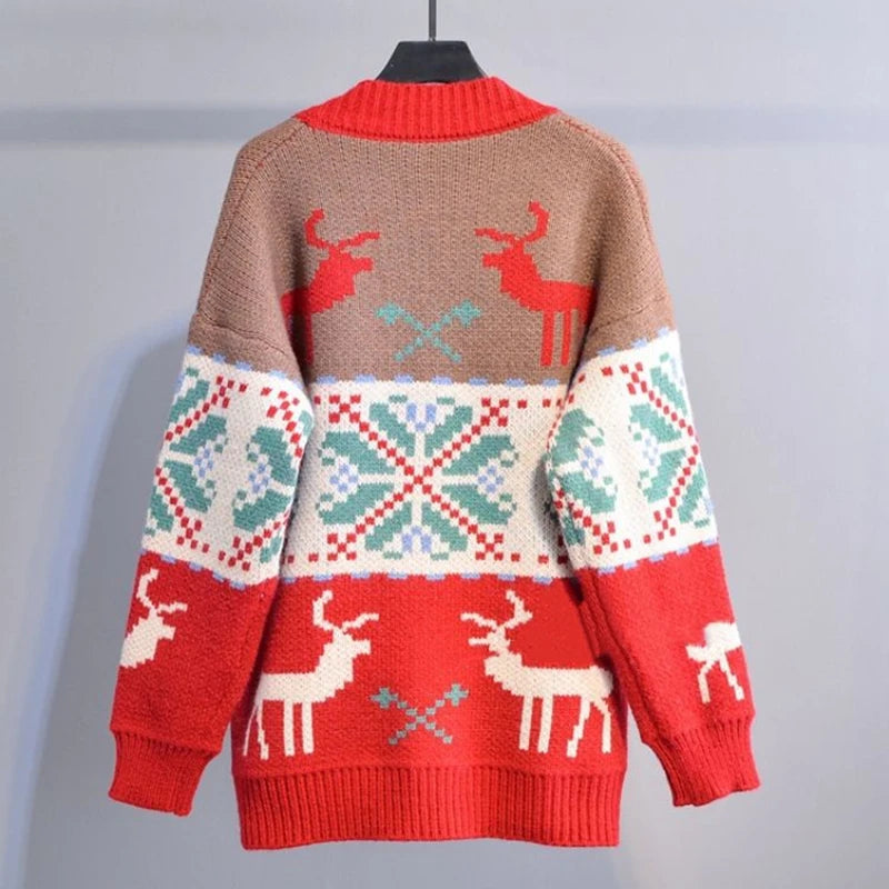 Knitted Ugly Christmas Sweaters Couple's Cardigans