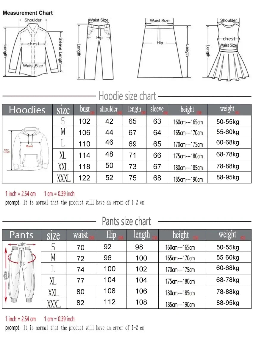 Men's Women Fashion Casual Tracksuits Outdoor Fitness Jogging Sets Luxury Hoodie+Pants Suit