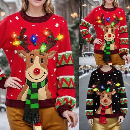 Women LED Light Up Holiday Sweater