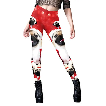 Women Leggings Ugly Christmas