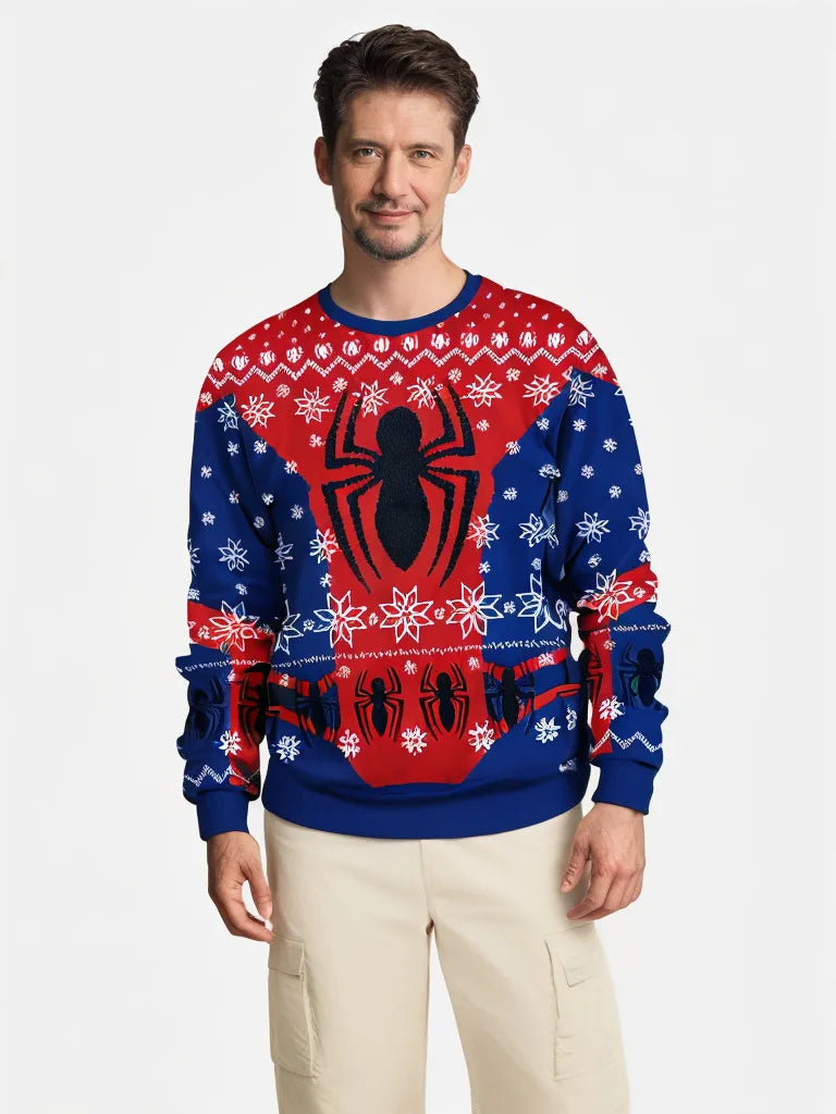 Spider/Wonder Woman Xmas Sweatshirt