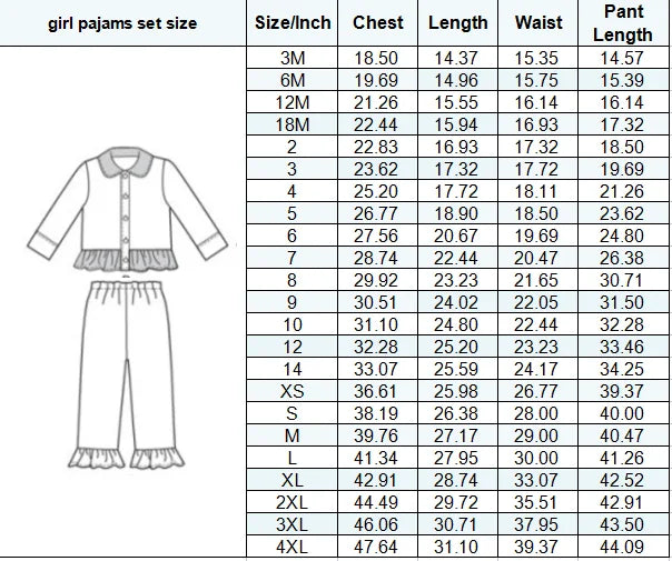 Christmas Pajamas Numerous Sizes for Matching