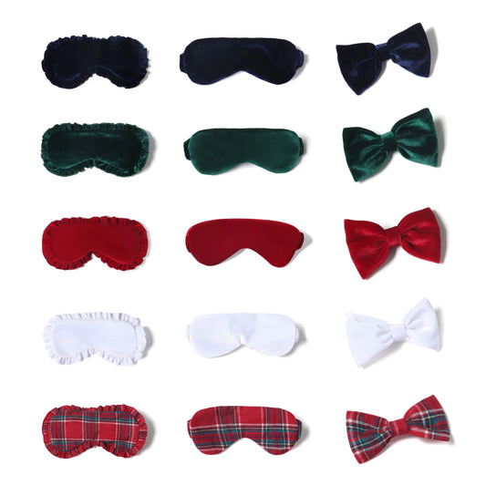 Christmas Bows/Bowties, Eye Masks to Match Pajamas