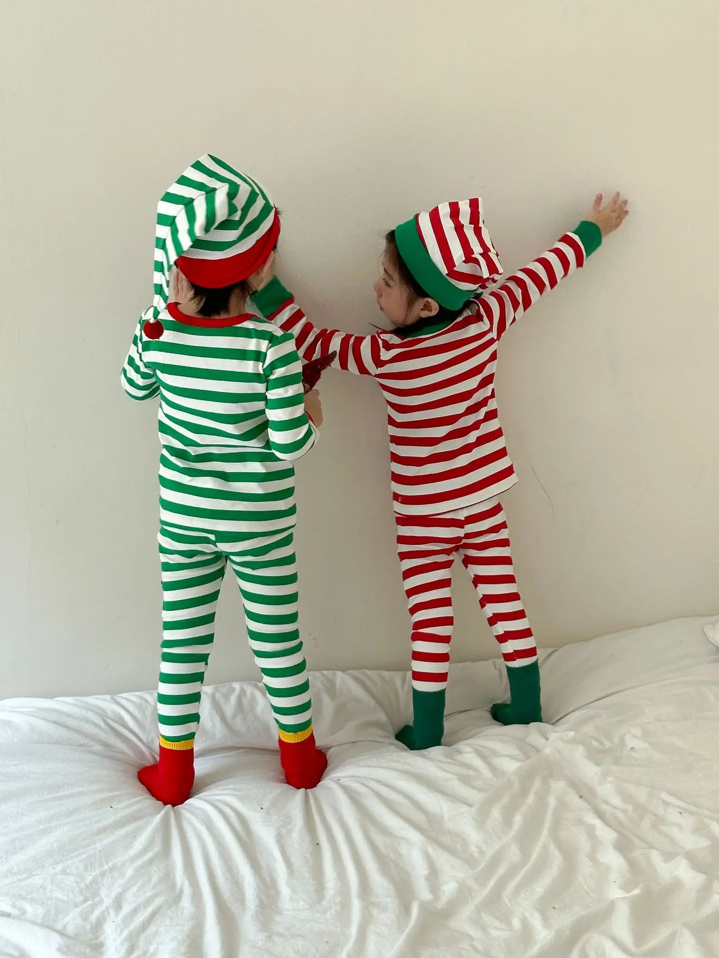 Winter Toddler and Kids Christmas Thermal Underwear with Hat