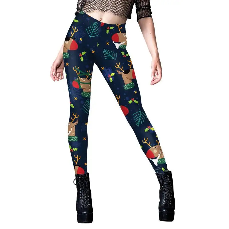 Women Leggings Ugly Christmas