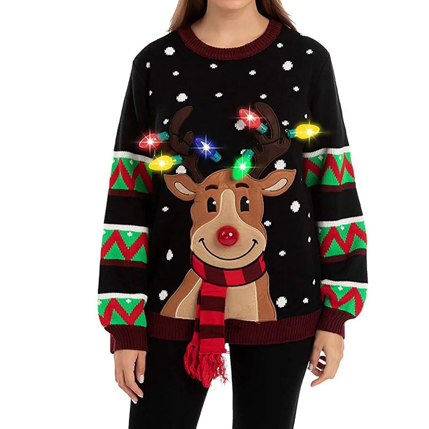 Women LED Light Up Holiday Sweater