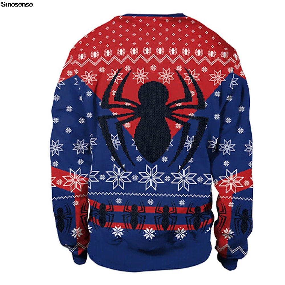 Spider/Wonder Woman Xmas Sweatshirt