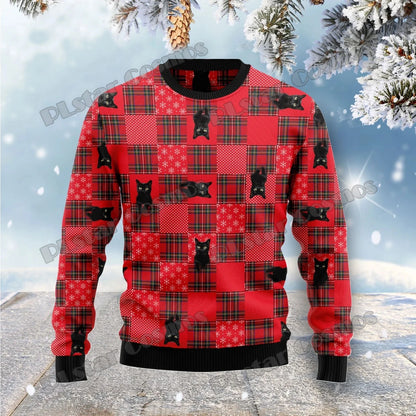 Meowy Christmas 3D Printed Fashion Men's Ugly Christmas Sweater