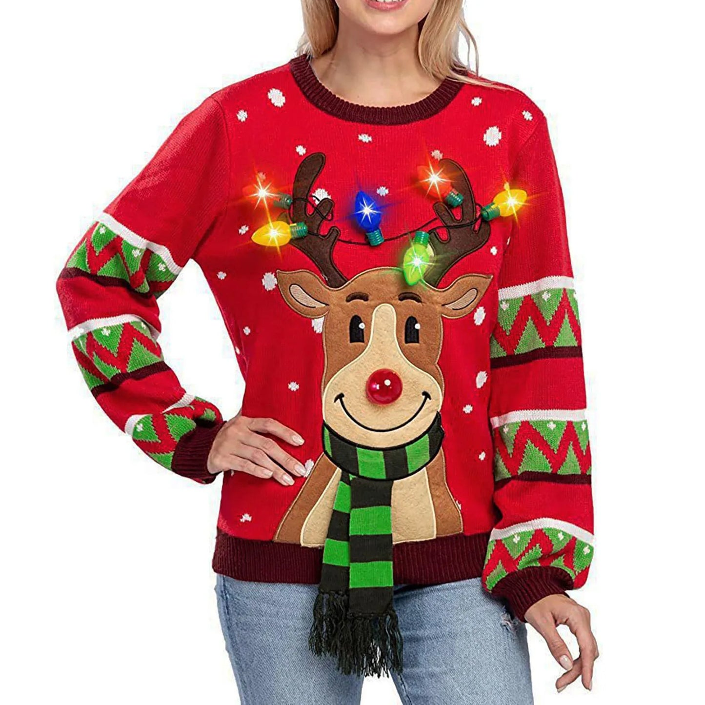 Women LED Light Up Holiday Sweater