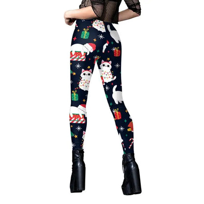 Women Leggings Ugly Christmas