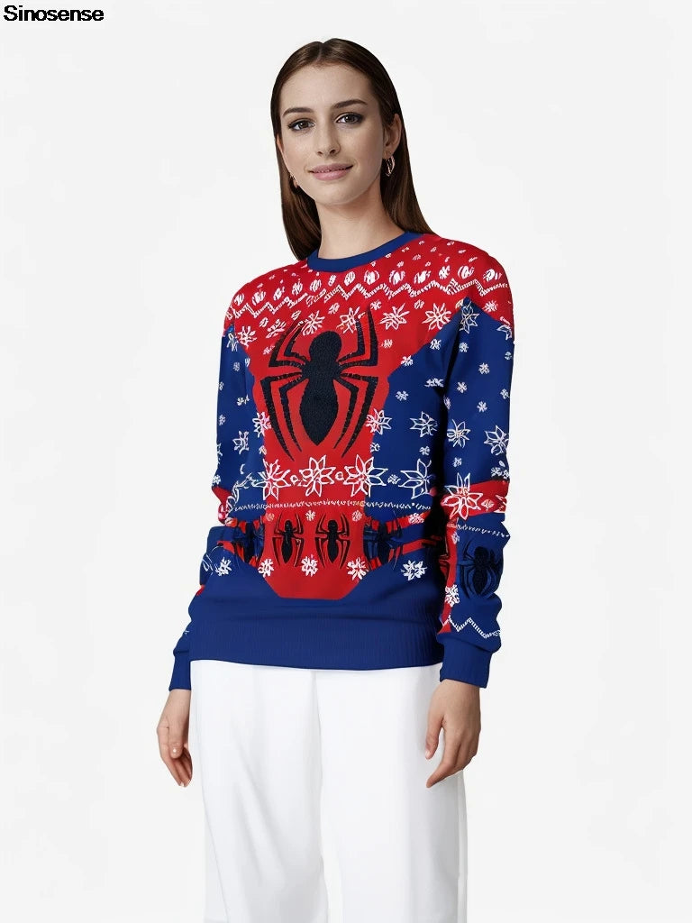 Spider/Wonder Woman Xmas Sweatshirt