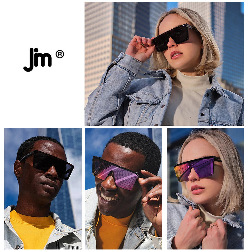 JM Big Flat Top Shield Sunglasses: The Ultimate Statement Accessory