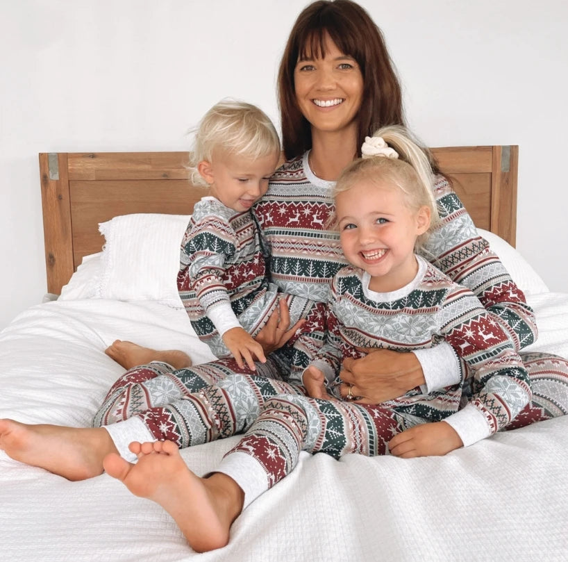 2024 Family Christmas Matching Pajamas Set Xmas Adult Kids