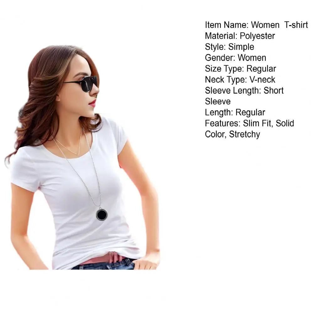 Women's Stylish V Neck T-Shirt