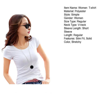 Women's Stylish V Neck T-Shirt