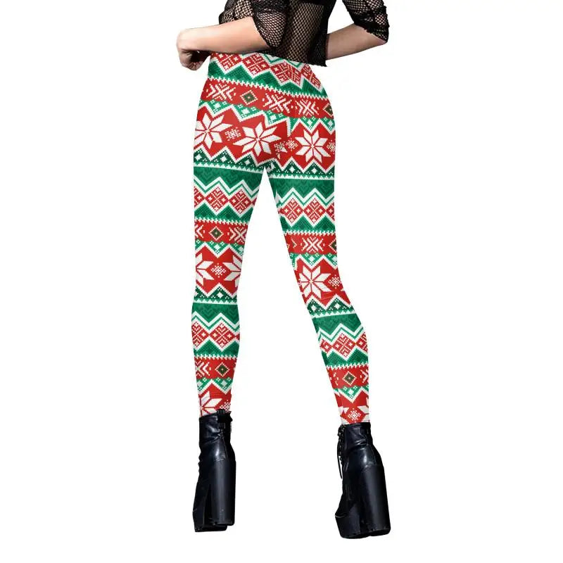 Women Leggings Ugly Christmas