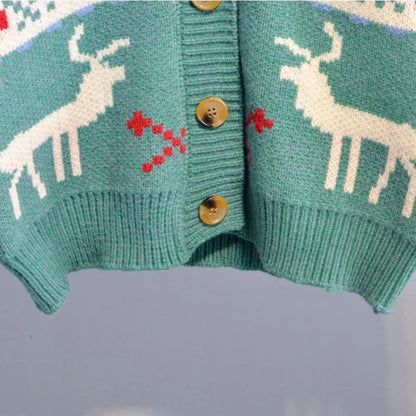 Knitted Ugly Christmas Sweaters Couple's Cardigans