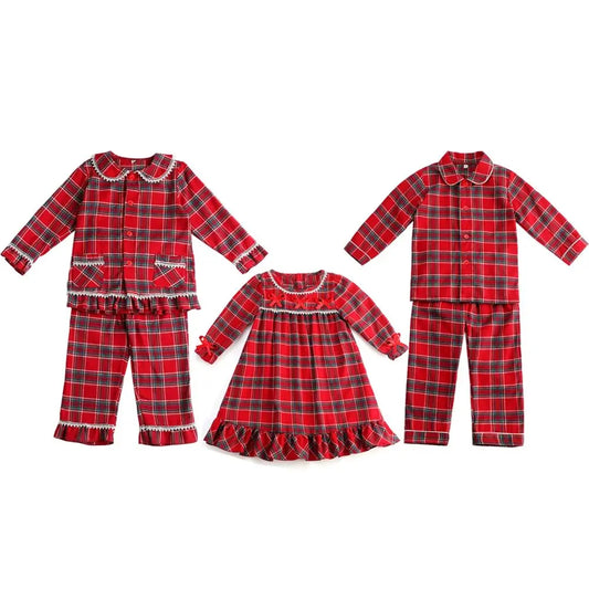 Christmas Boys Girls Flannel Pajama Sets