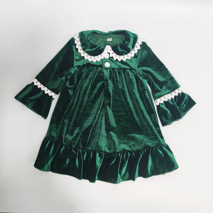 Baby and Kids Velvet Christmas Pajamas