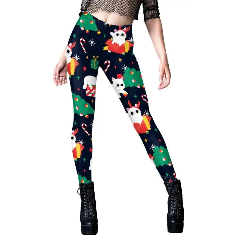 Women Leggings Ugly Christmas