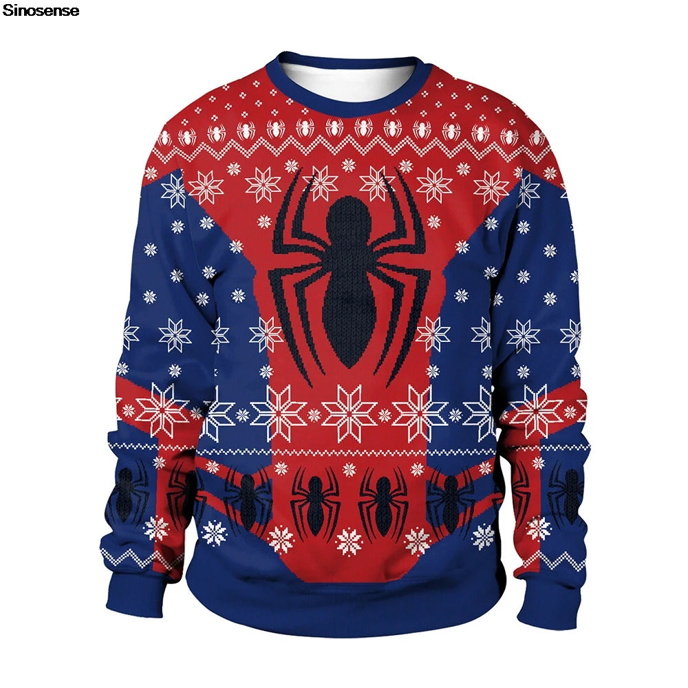 Spider/Wonder Woman Xmas Sweatshirt