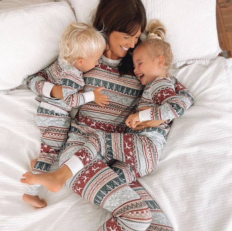 2024 Family Christmas Matching Pajamas Set Xmas Adult Kids