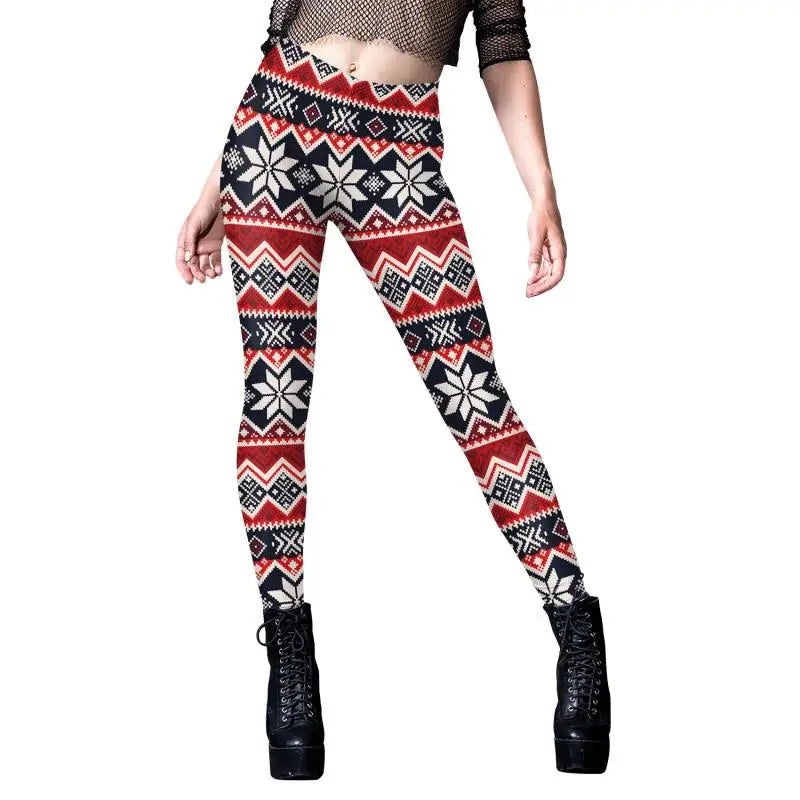 Women Leggings Ugly Christmas