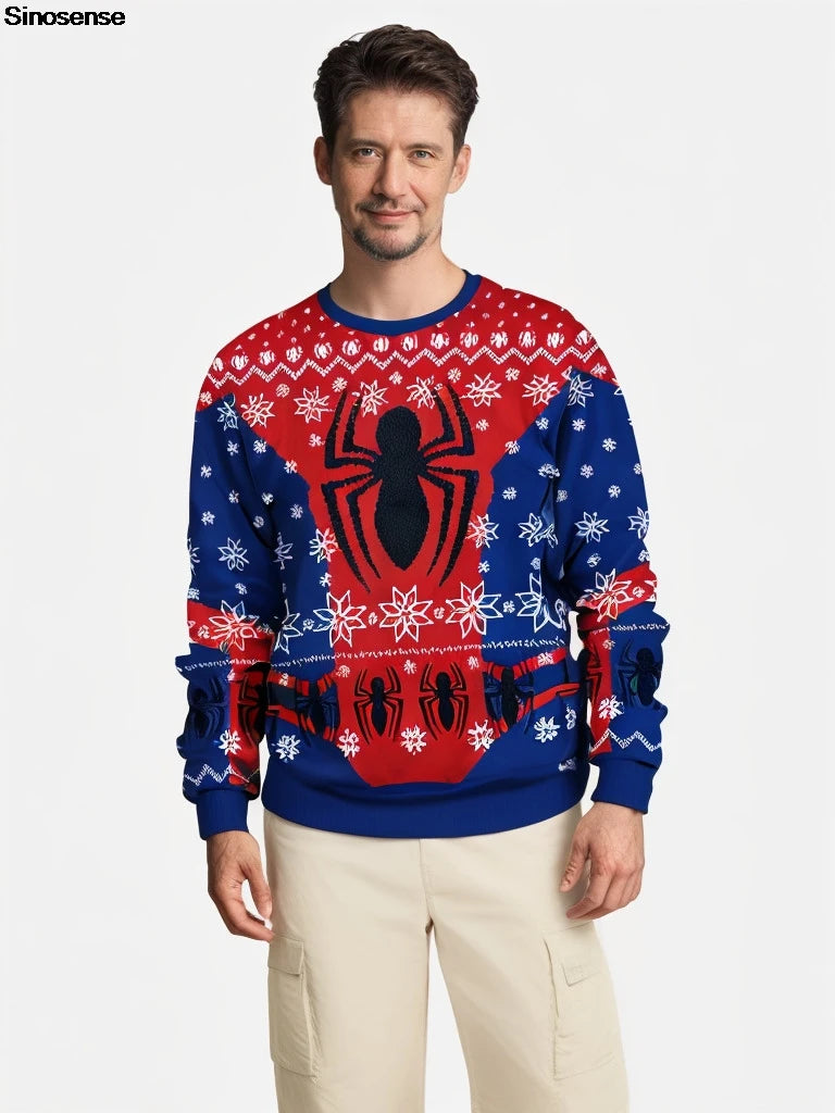 Spider/Wonder Woman Xmas Sweatshirt