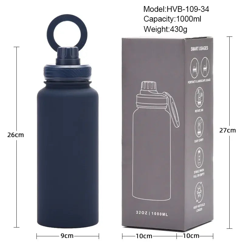 HydraSync Insulated Water Bottle with Phone Holder