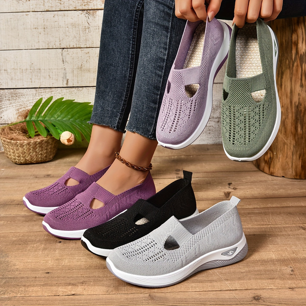 PX80395 All-Season Slip-On Sneakers