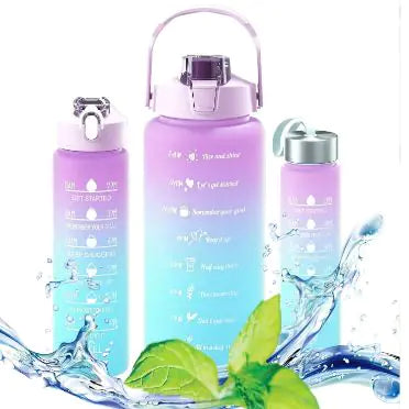 Time-Marked Water Bottles (Set of 3)